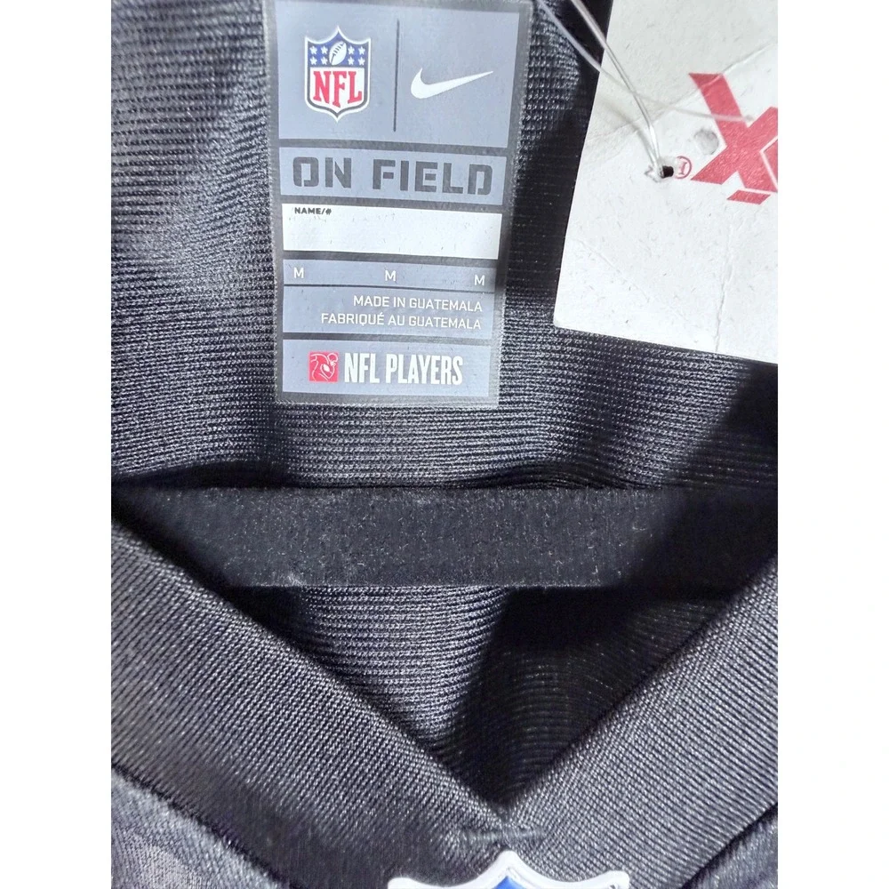 Nike NFL On Field Women Black V-Neck Football Jersey Mesh Panels Medium NEW